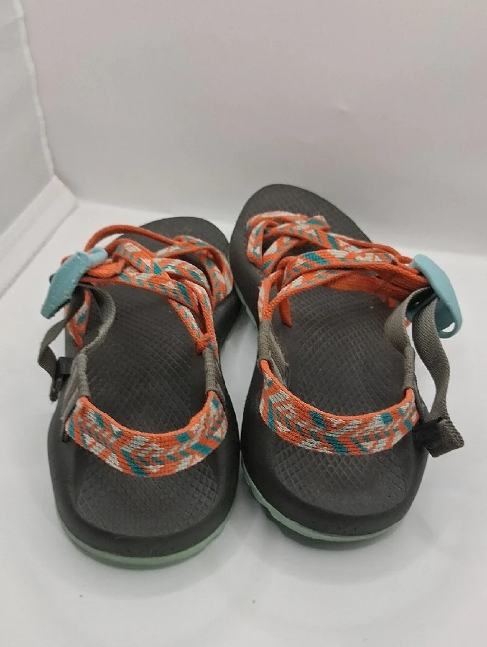 Chaco Women's Orange Teal Strappy Sport Sandals